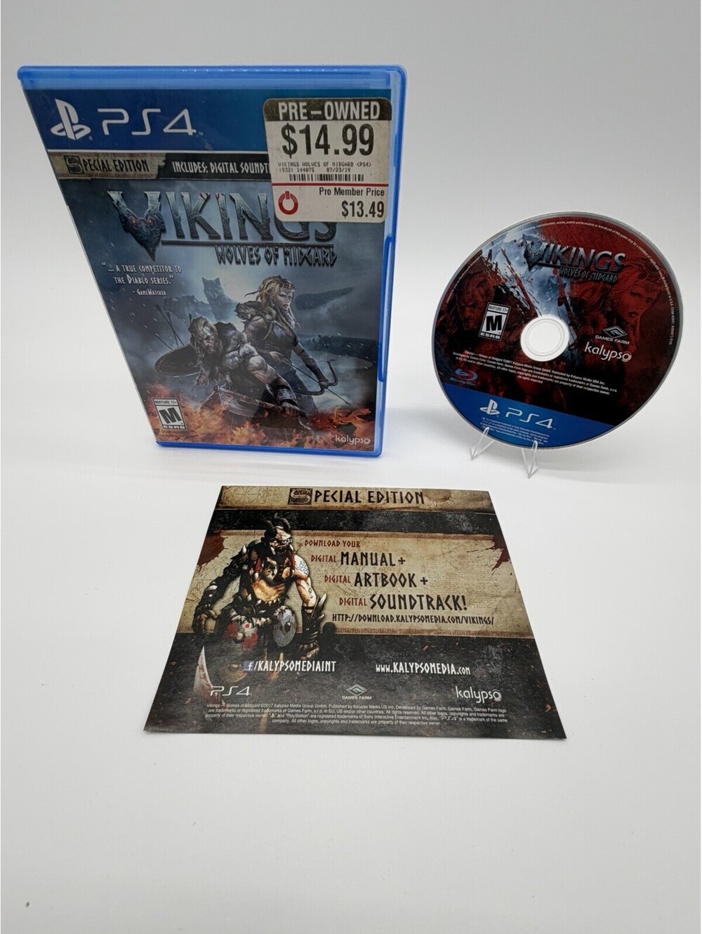 Vikings: Wolves of Midgard (Sony PlayStation 4, 2017) PS4 Tested / Works